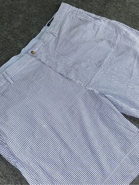 Polo Ralph Lauren Shorts Mens 44B Blue White Seersucker Stretch Classic Fit golf